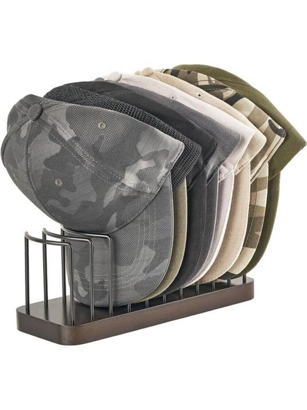 Mkono Hat Organizer Rack for Baseball Caps Desk Shelf Storage Holder Stand